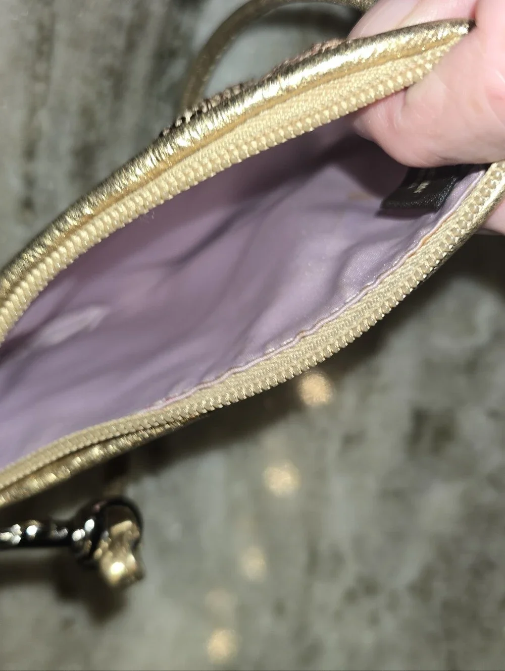 Coach wristlet shimmering